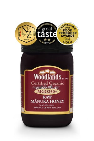 Organic Raw Mānuka Honey MGO250+ (500gms)
