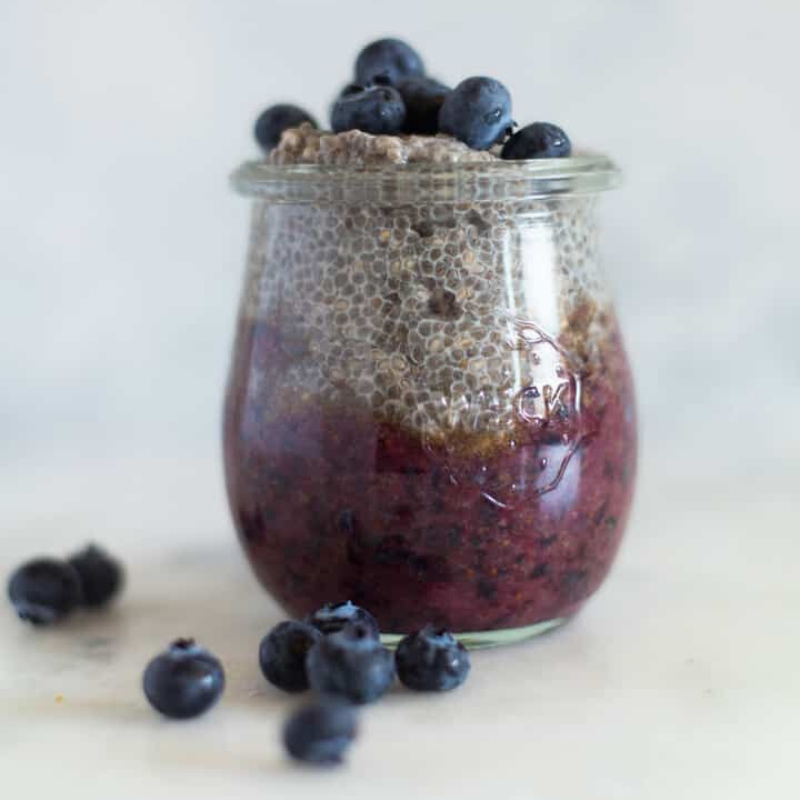 Blueberry Vanilla Chia Pudding