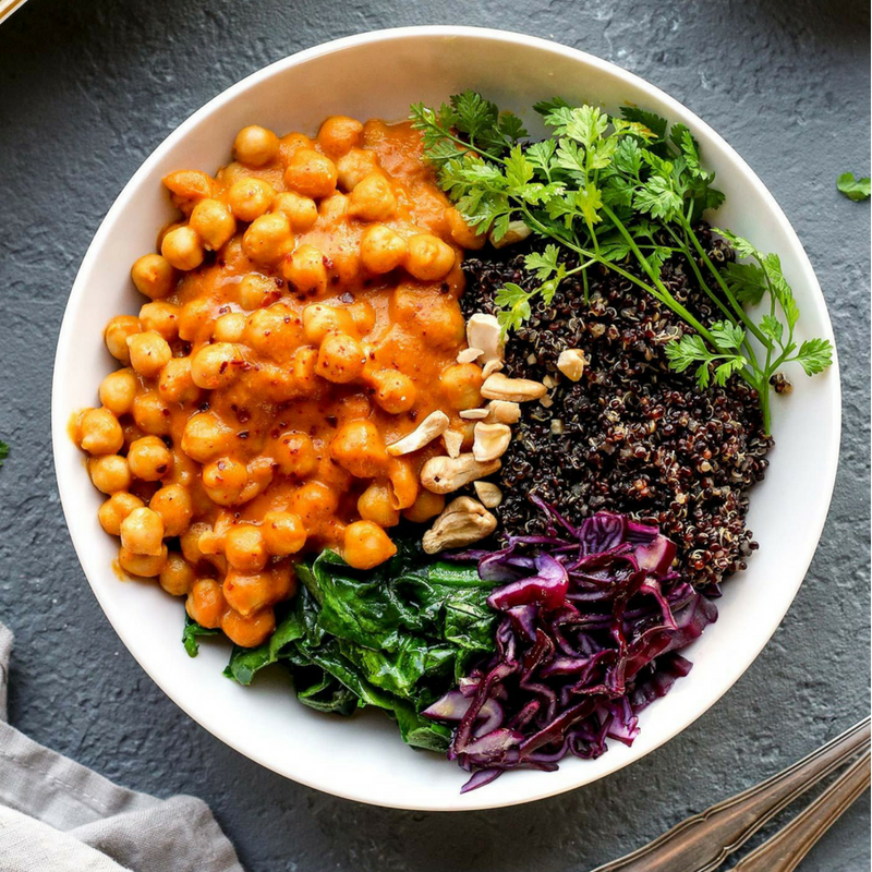 Masala Chickpea Buddha Bowl