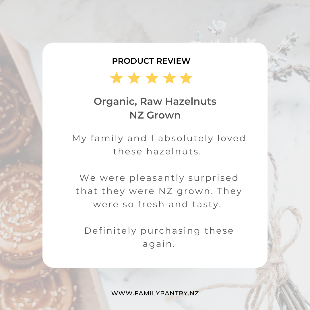 Product Review - Organic Raw Hazelnuts