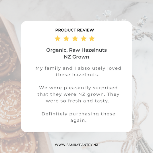 Product Review - Organic Raw Hazelnuts