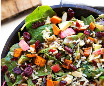 Roasted Kumara and Rice Salad