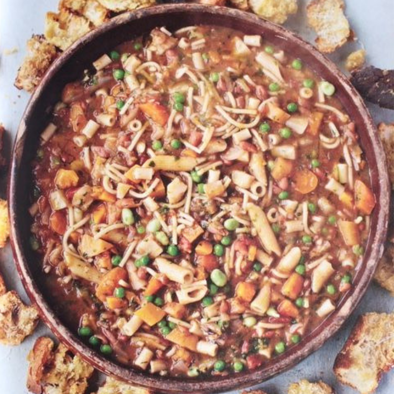 Hearty Vegetarian Minestrone Soup