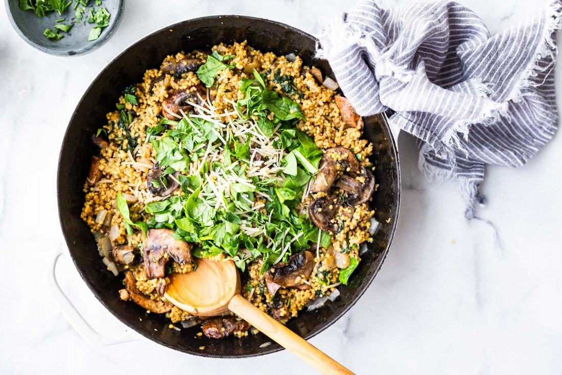 Creamy Millet & Mushroom Risotto