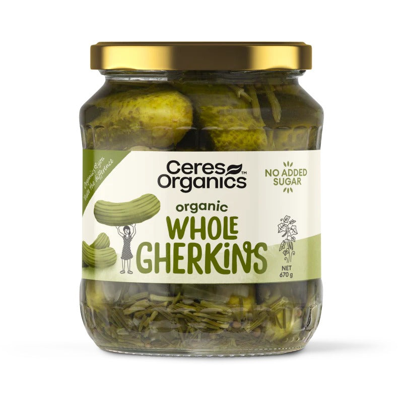 Ceres Organics Organic Gherkins, 670g