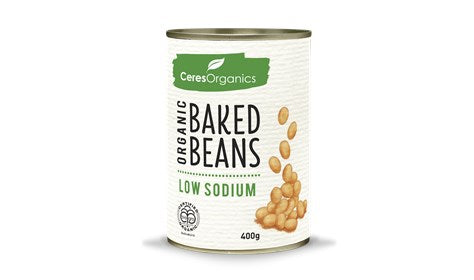 Organic Baked Beans Low Sodium 400g