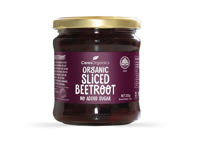 Ceres Organics Beetroot, sliced, 330g