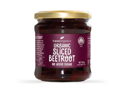 Ceres Organics Beetroot, sliced, 330g