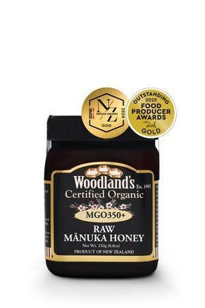 Organic Raw Mānuka Honey MGO350+ (250gms)