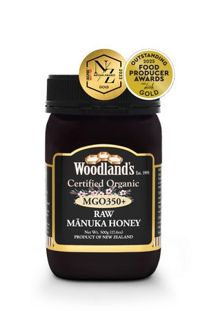 Organic Raw Mānuka Honey MGO350+ (500g)