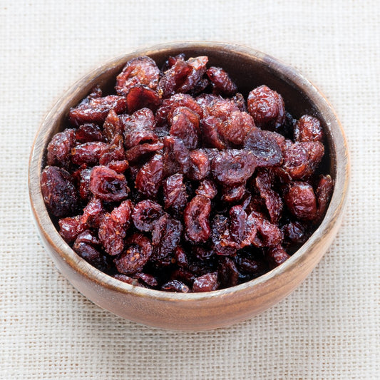 Organic dried Cranberries (apple juice sweetened)